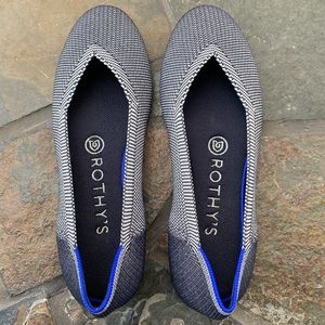 Rothy’s Grey Birdseye Round Toe Flat